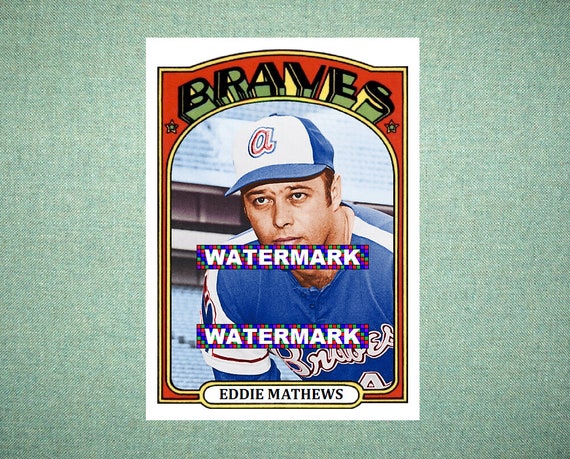 Eddie Mathews Atlanta Braves Custom Baseball Card 1972 Style -  Israel