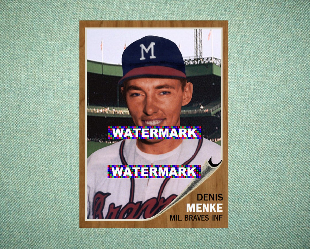 Denis Menke Milwaukee Braves Custom Baseball Card 1962 Style - Etsy