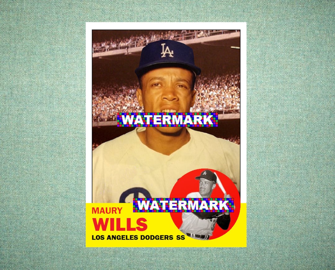 maury wills baseball card