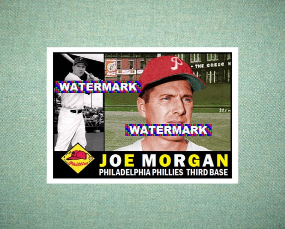 Joe Morgan Philadelphia Phillies Custom Baseball Card 1960 