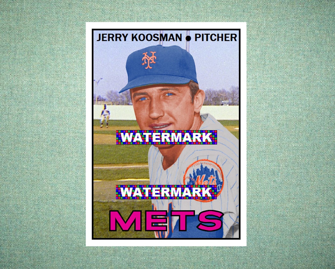 Jerry Koosman New York Mets Custom Baseball Card 1967 Style 