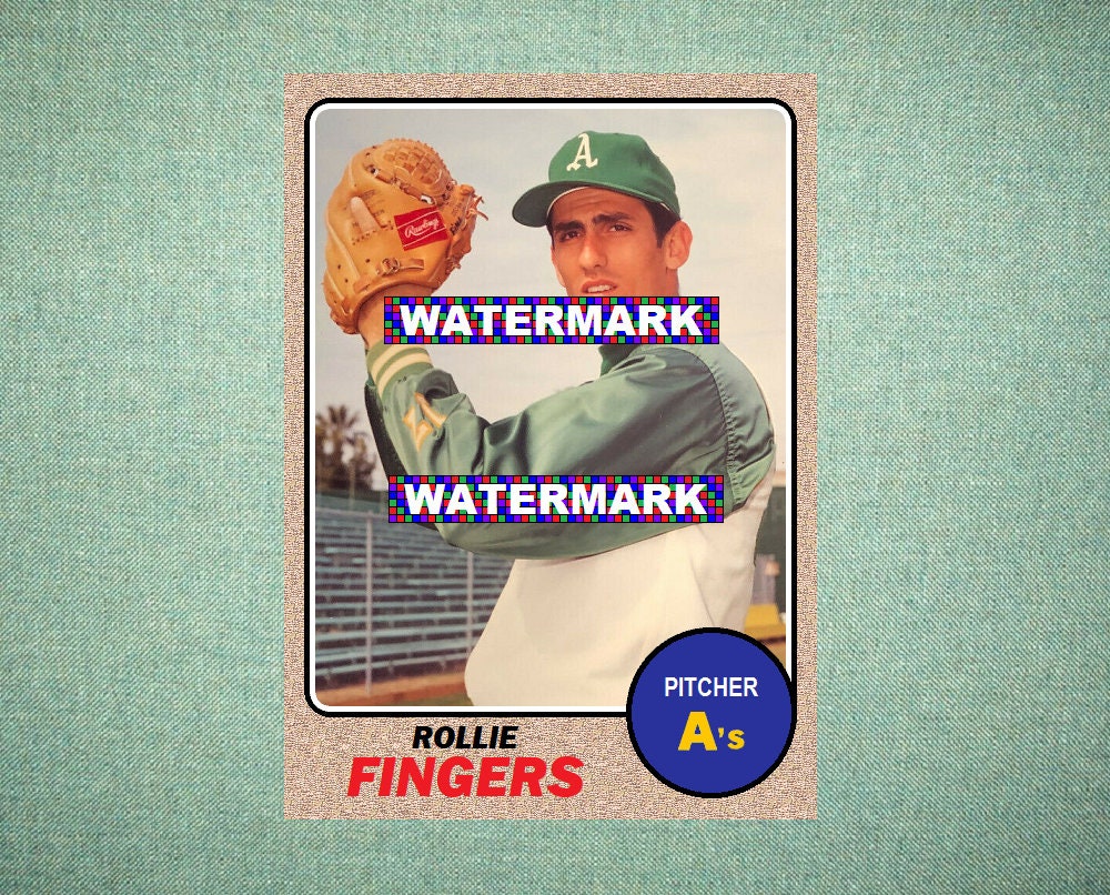 Buy Rollie Fingers Oakland Athletics A's Custom Baseball Card