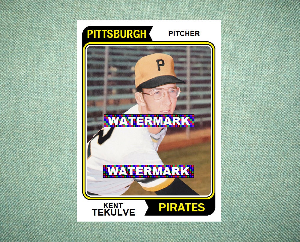 Kent Tekulve Pittsburgh Pirates Custom Baseball Card 1974 Style Card That  Could Have Been by MaxCards Mint Condition 2021