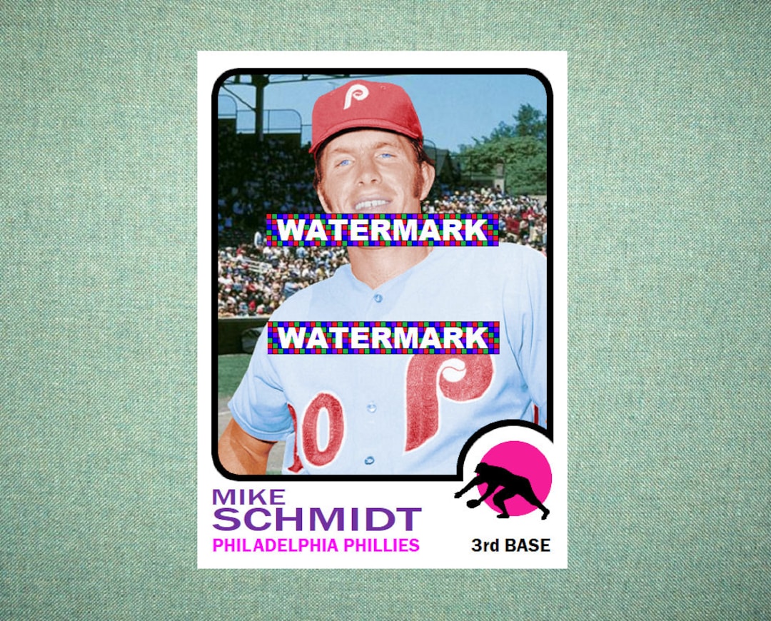 Mike Schmidt Philadelphia Phillies Custom Baseball Card 1973 