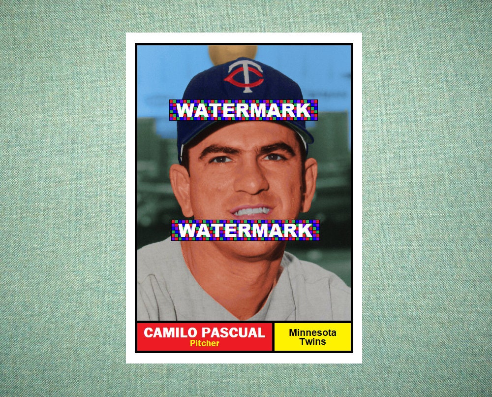 Memorabilia Collectibles Camilo Pascual Minnesota Twins Custom Baseball