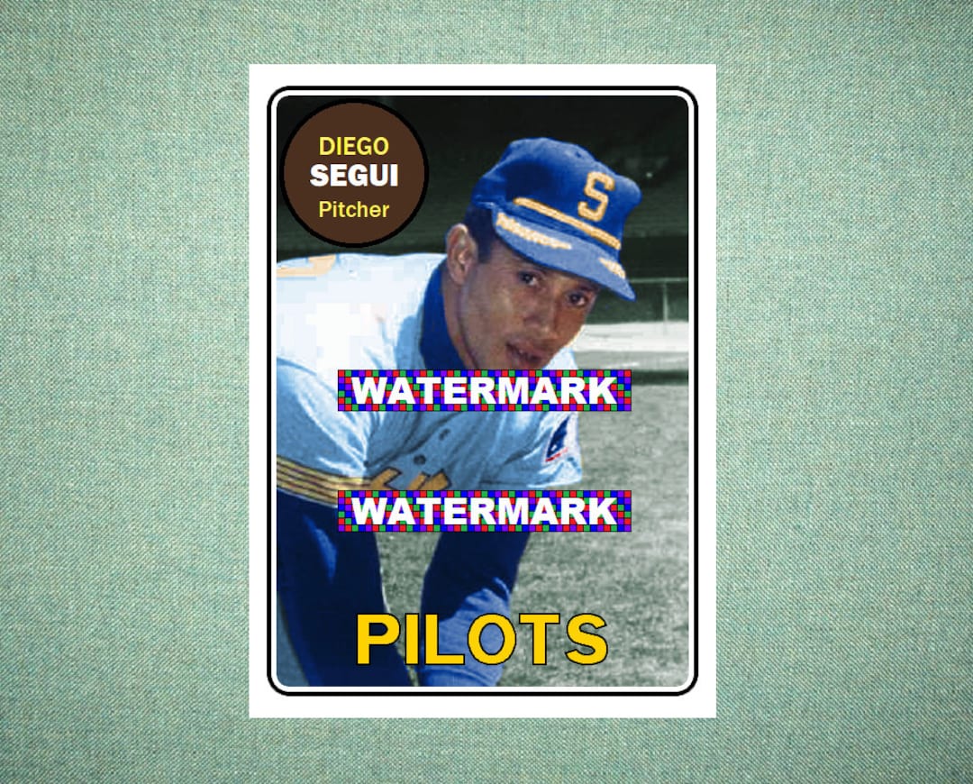 Diego Segui Seattle Pilots Custom Baseball Card 1969 Style 