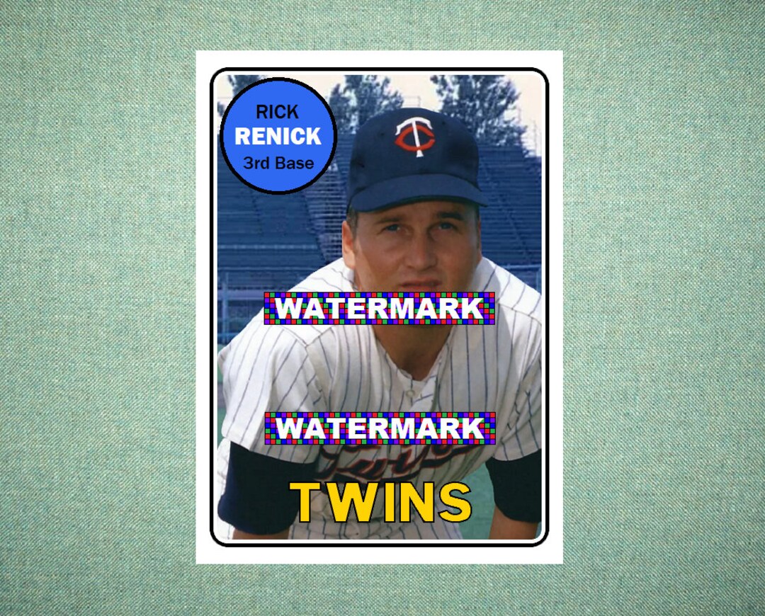 Rick Renick Minnesota Twins Custom Baseball Card 1969 Style Etsy