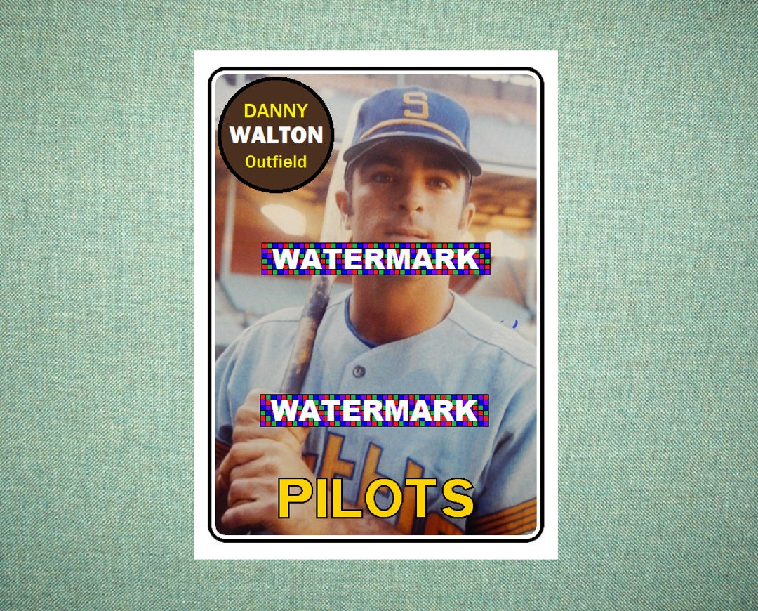 Danny Walton Seattle Pilots Custom Baseball Card 1969 Style 