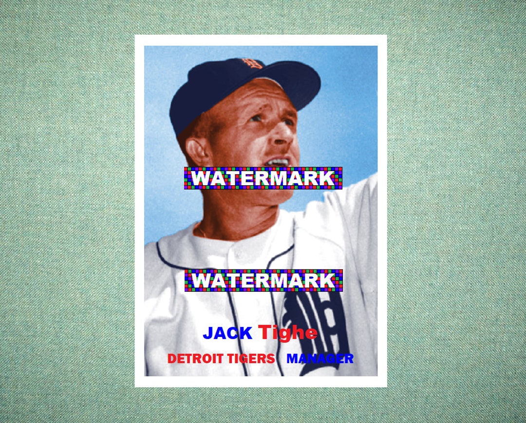 Jack Tighe Detroit Tigers Custom Baseball Card 1957 Style Etsy