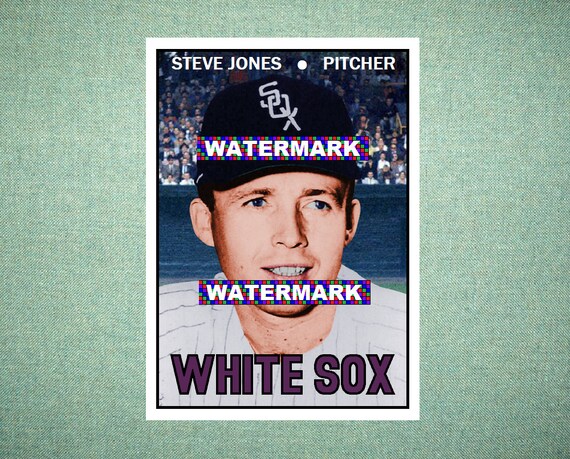 Steve Jones Chicago White Sox Custom Baseball Card 1967 Style 