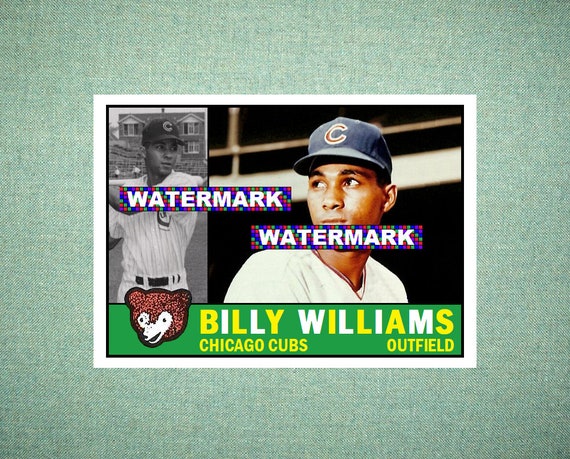 Billy Williams Chicago Cubs Custom Baseball Card 1960 Style 
