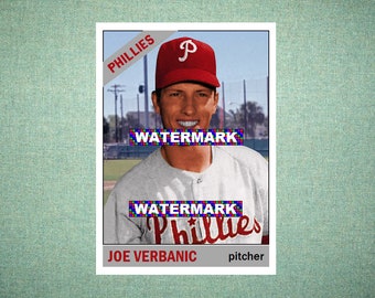 Joe Verbanic Philadelphia Phillies Custom Baseball Card 1966 Style "Card That Could Have Been" by MaxCards Mint Condition 2022