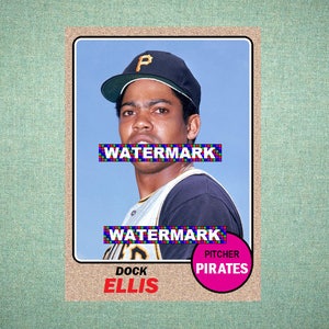 Dock Ellis Pittsburgh Pirates Cooperstown White Home Men's Throwback Jersey