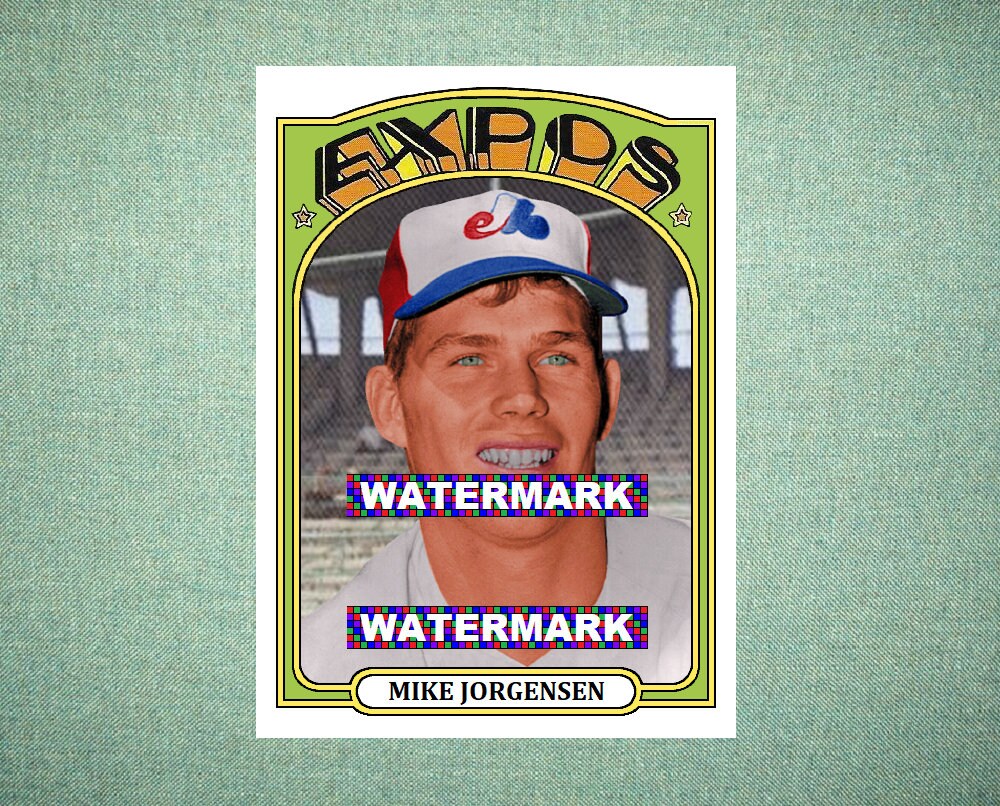 Mike Montreal Expos Custom Baseball Card 1972 Style Etsy
