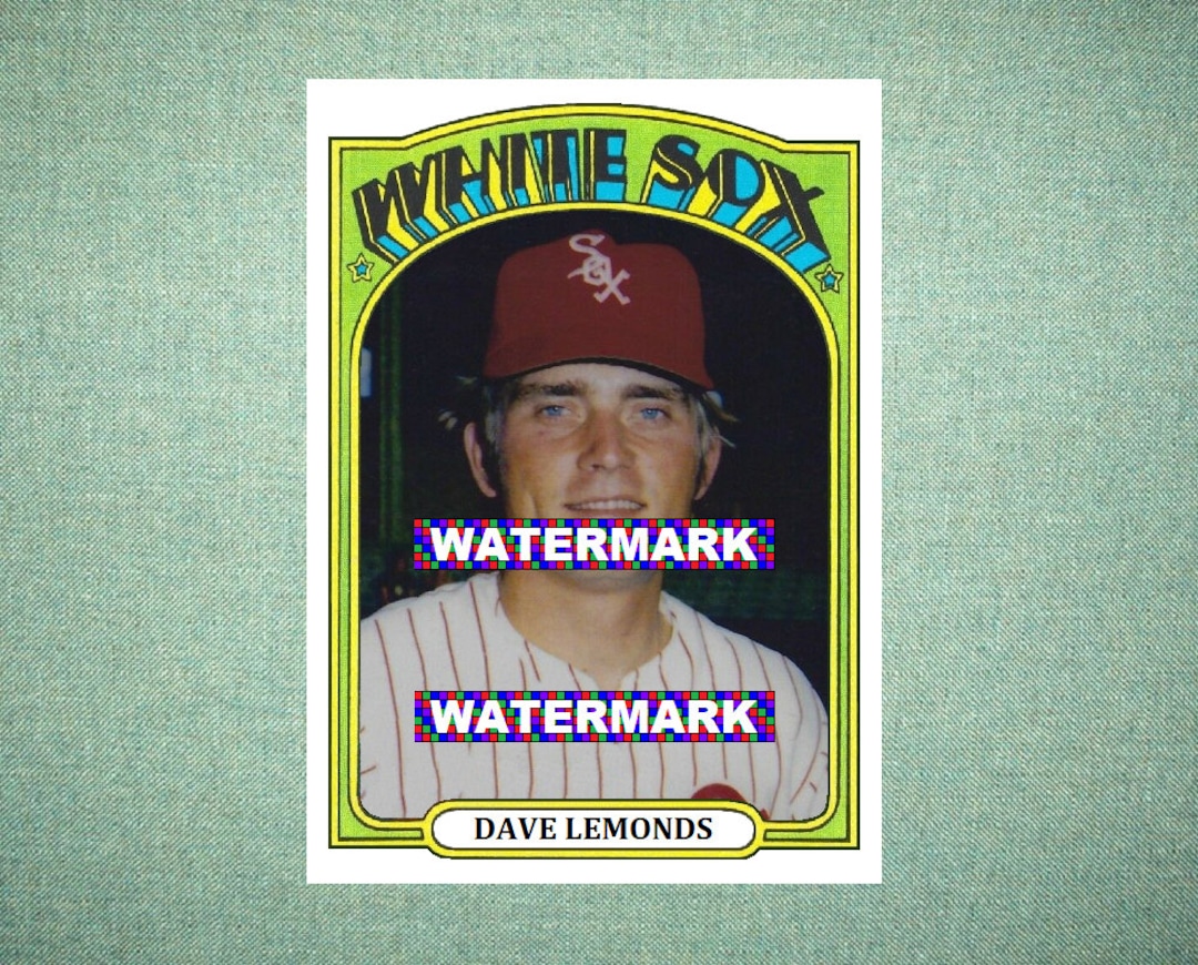 Dave Lemonds Chicago White Sox Custom Baseball Card 1972 Style 