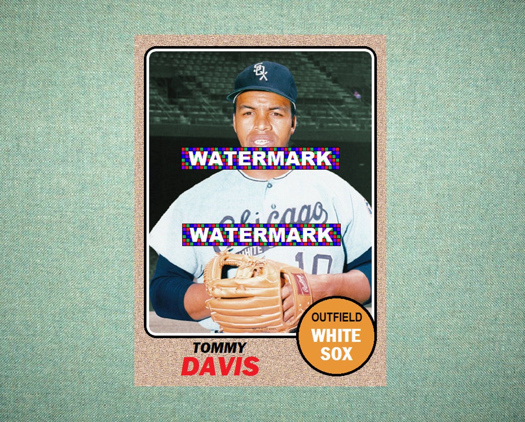 Tommy Davis Chicago White Sox Custom Baseball Card 1968 Style 