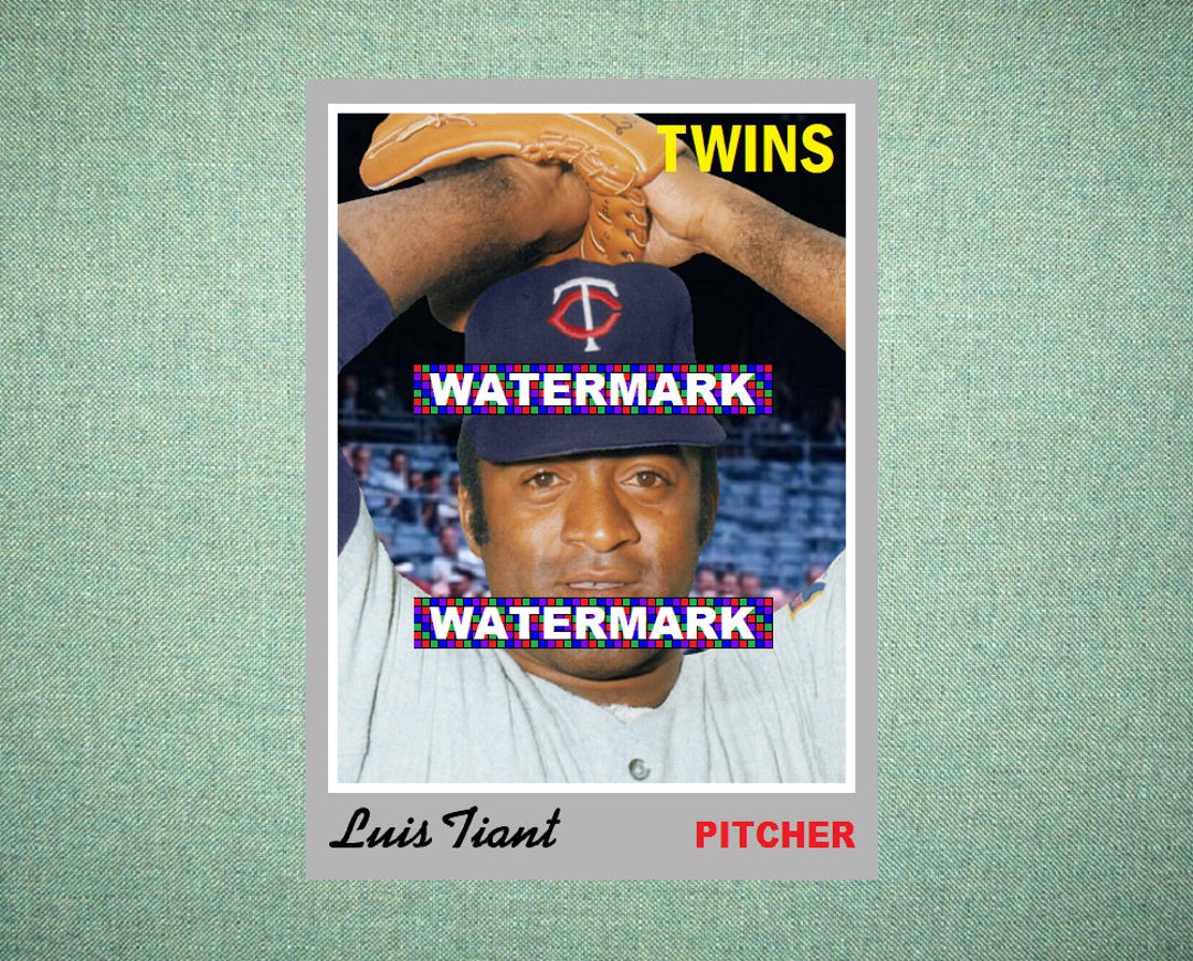 Luis Tiant Minnesota Twins Custom Baseball Card 1970 Style 