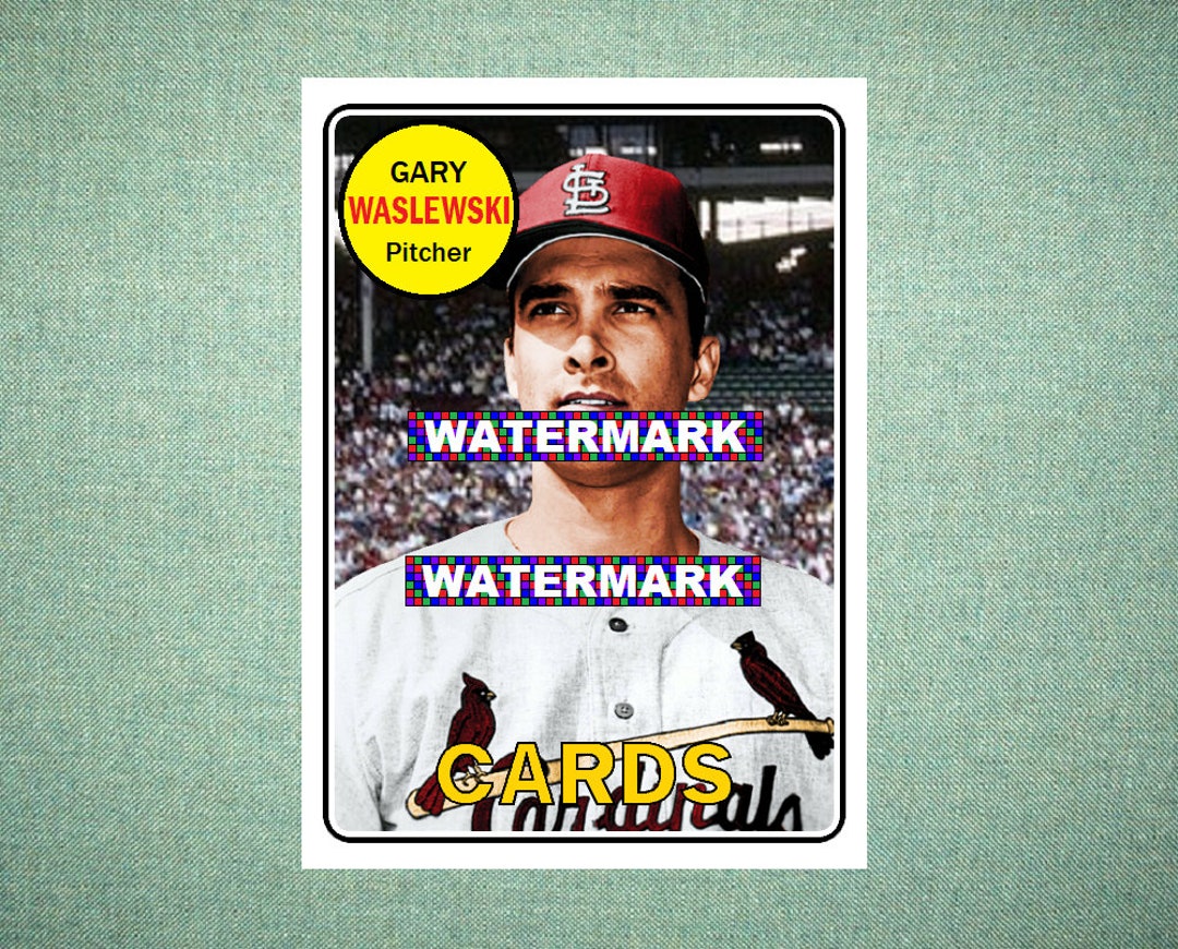 Gary Waslewski St Louis Cardinals Custom Baseball Card 1969 Etsy