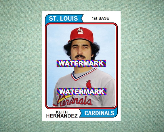 Keith Hernandez St Louis Cardinals Custom Baseball Card 1974 -  Sweden