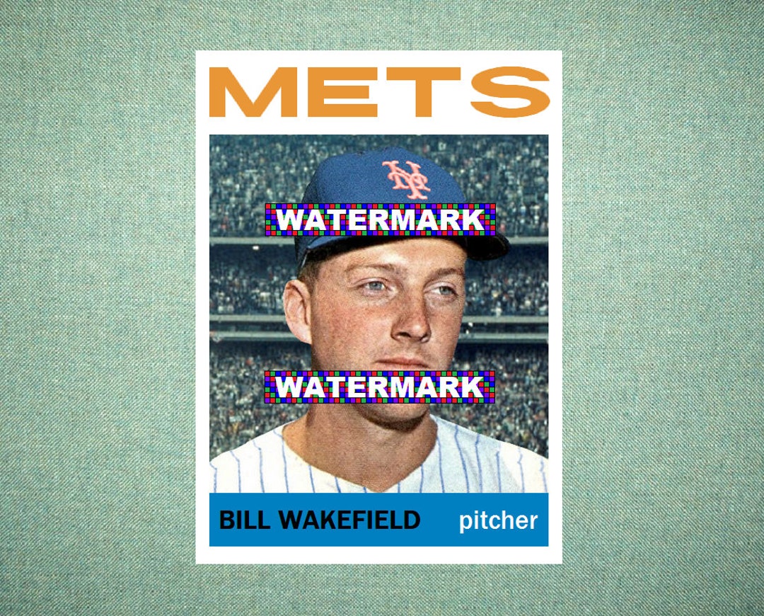 Bill Wakefield New York Mets Custom Baseball Card 1964 Style 
