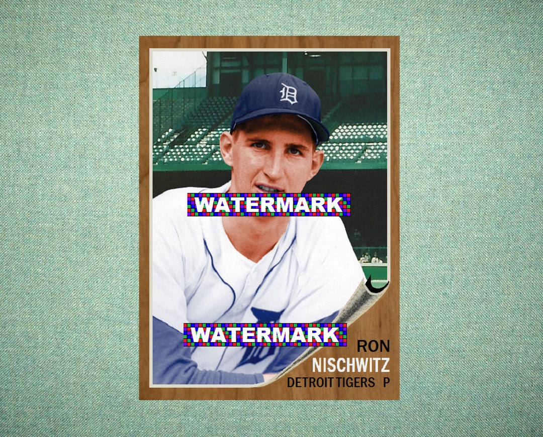 Ron Nischwitz Detroit Tigers Custom Baseball Card 1962 Style 