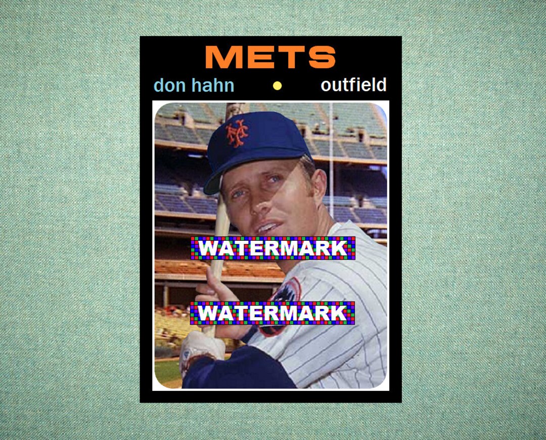Don Hahn New York Mets Custom Baseball Card 1971 Style Etsy
