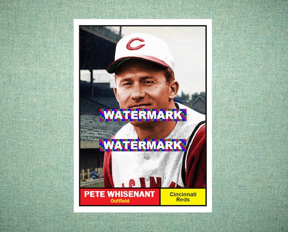 Pete Whisenant Cincinnati Reds Custom Baseball Card 1961 Style 