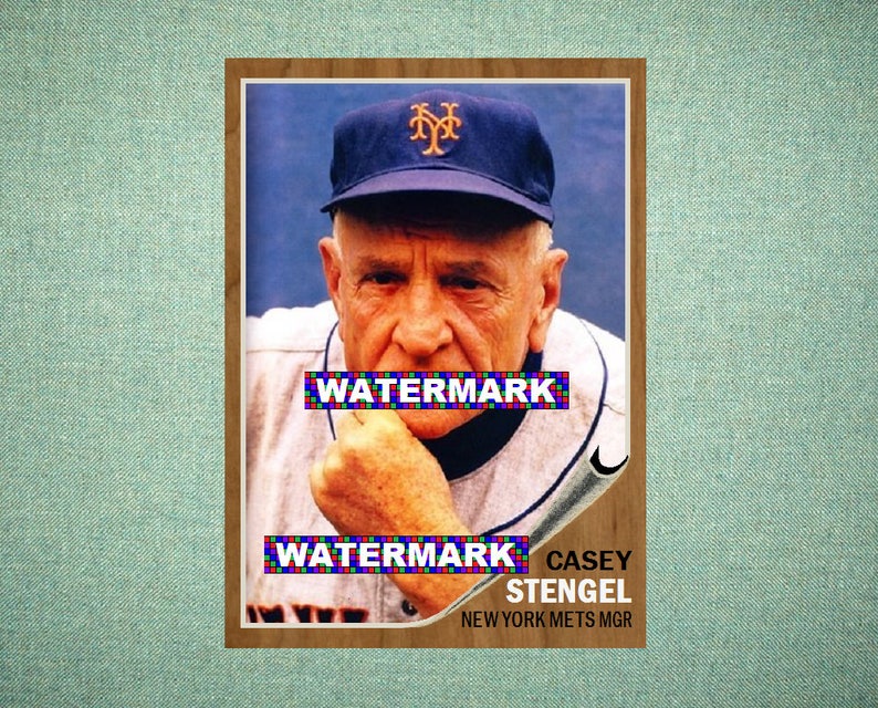 Casey Stengel New York Mets ORIGINAL Card That Could | Etsy