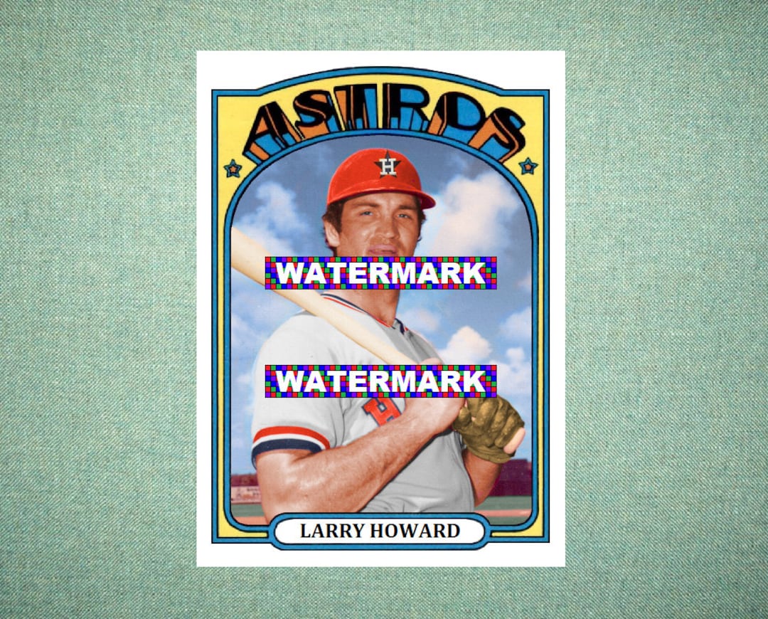 Larry Howard Houston Astros Custom Baseball Card 1972 Style 