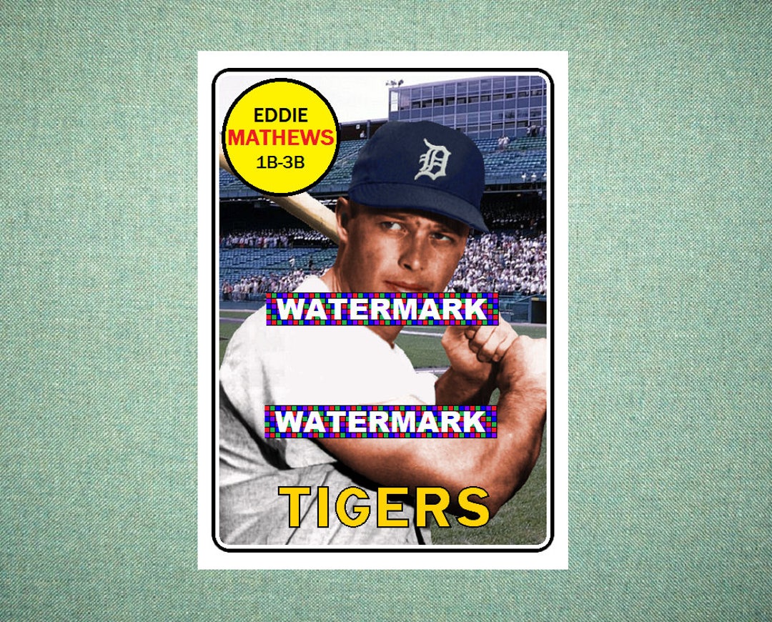 Eddie Mathews Detroit Tigers ORIGINAL card That Could -  Israel