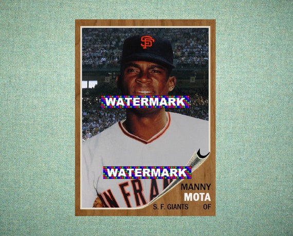 Manny Mota San Francisco Giants, ORIGINAL Card That Could Have Been by  MaxCards, 1962 Style Custom Baseball Card 2.5 x 3.5 MINT 2018