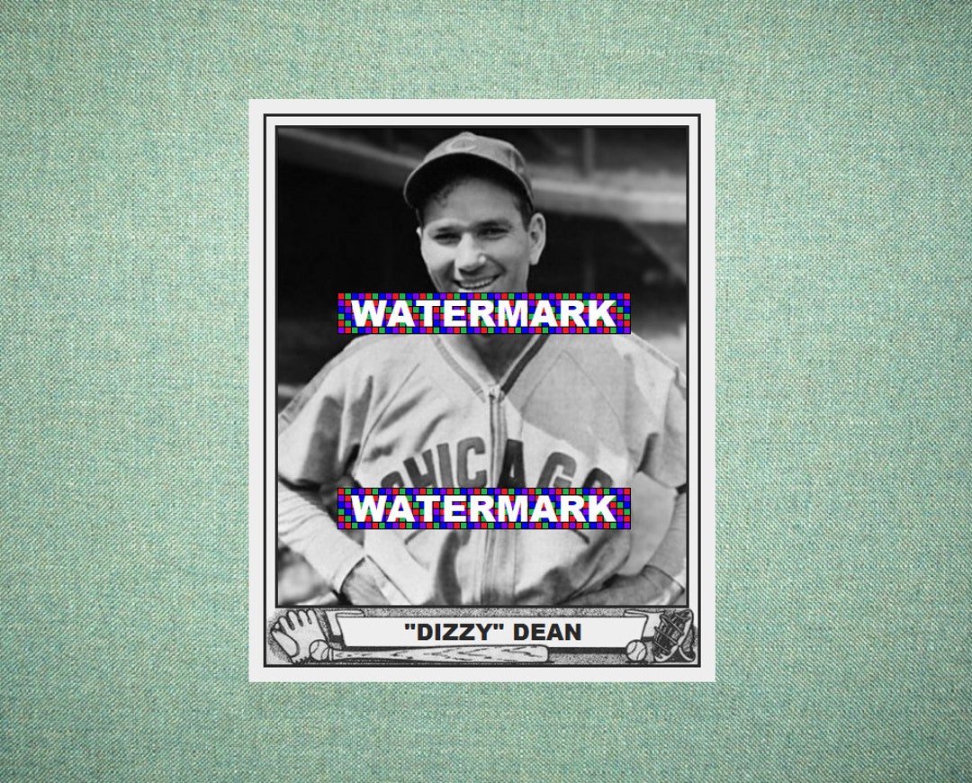 Dizzy Dean Chicago Cubs Custom Baseball Card 1940 Play Ball -  Israel