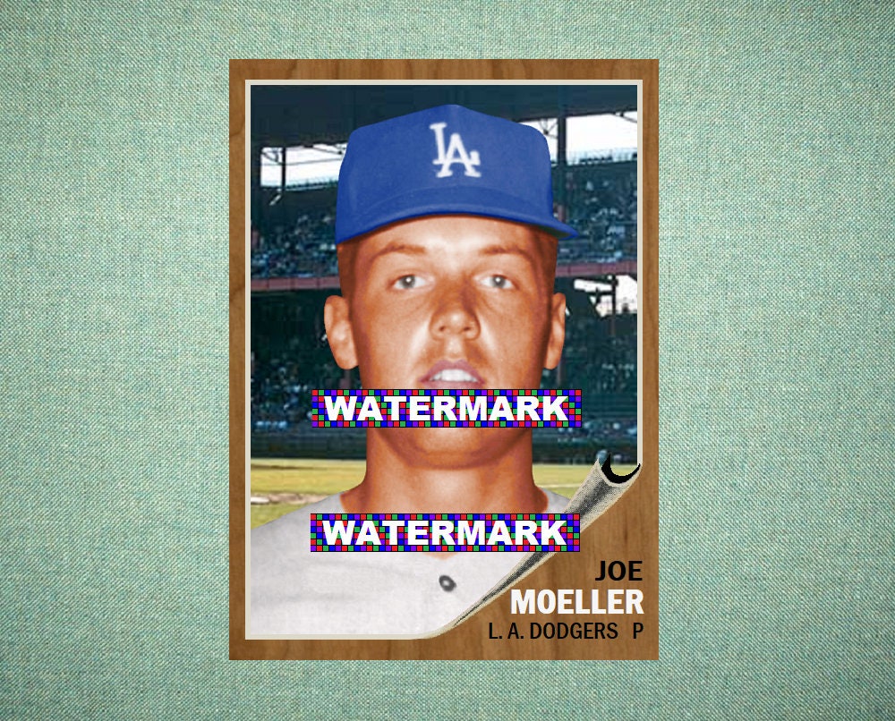 Joe Moeller Los Angeles Dodgers Custom Baseball Card 1962 - Etsy