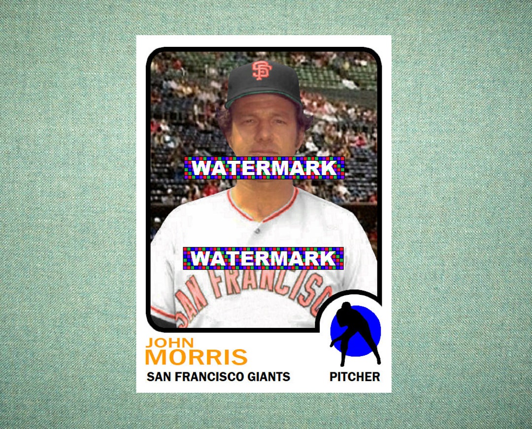 John Morris San Francisco Giants Custom Baseball Card 1973 