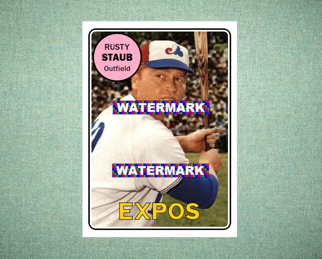 Rusty Staub Montreal Expos Custom Baseball Card 1969 Style -  Denmark