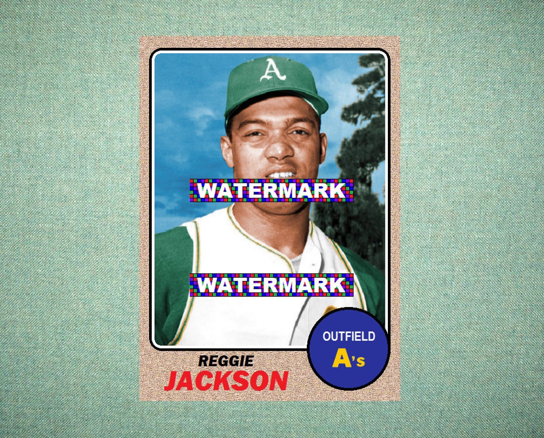 Reggie Jackson Oakland Athletics ORIGINAL card That 