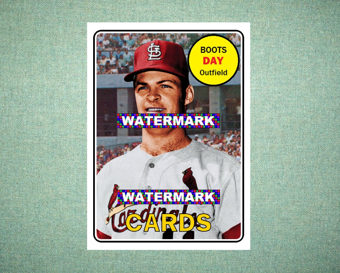 Boots Day St Louis Cardinals Custom Baseball Card 1969 Style Etsy