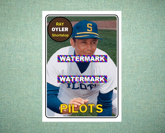 Ray Oyler Seattle Pilots Custom Baseball Card 1969 Style -  Hong Kong