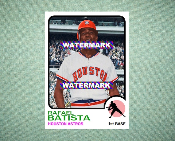 Rafael Batista Houston Astros Custom Baseball Card 1973 Style 