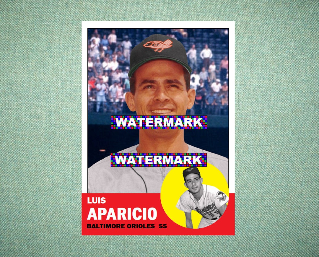 Luis Aparicio Baltimore Orioles Custom Baseball Card 1963 