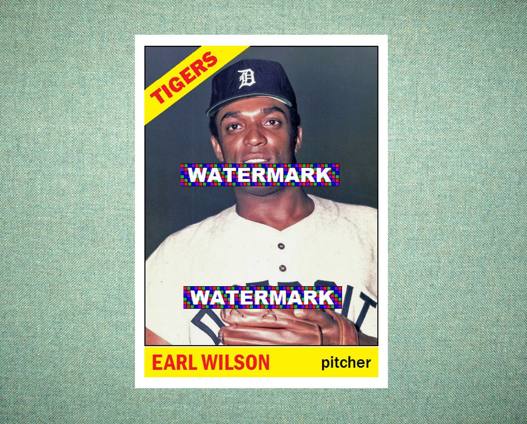 Earl Wilson Detroit Tigers ORIGINAL card That Could Etsy