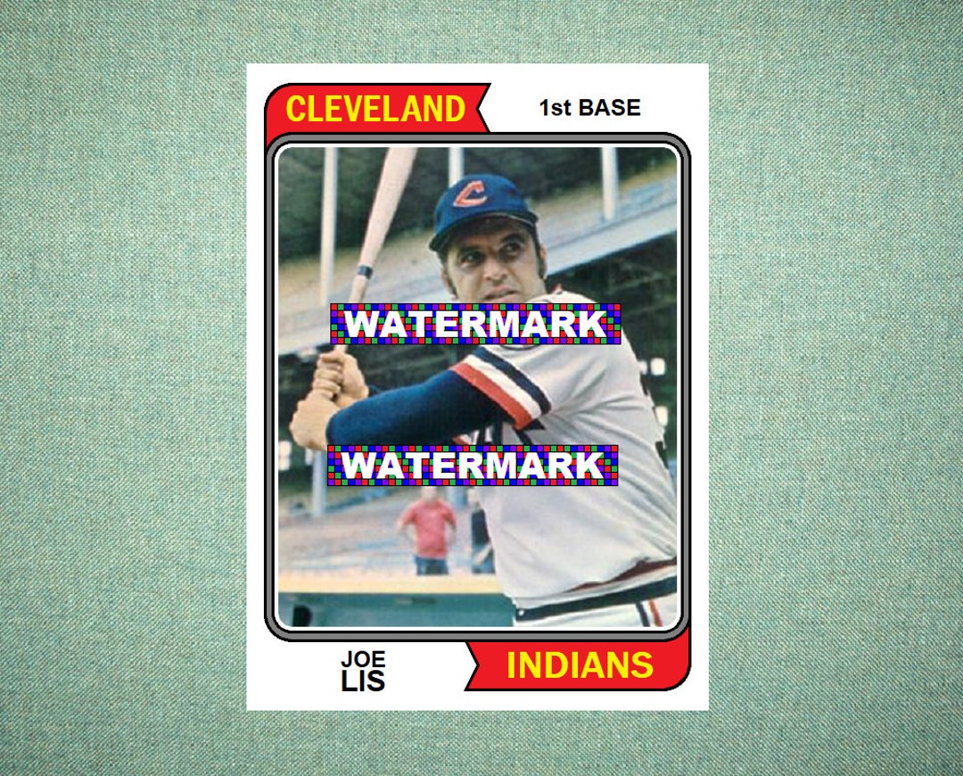 Joe Lis Cleveland Indians Custom Baseball Card 1974 Style Etsy