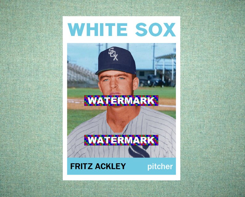 Fritz Ackley Chicago White Sox Custom Baseball Card 1964 Style Etsy