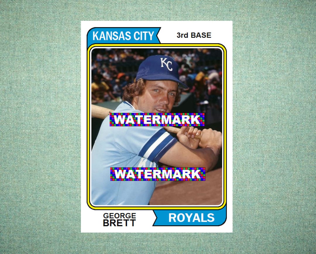 George Brett Kansas City Royals Custom Baseball Card 1974 