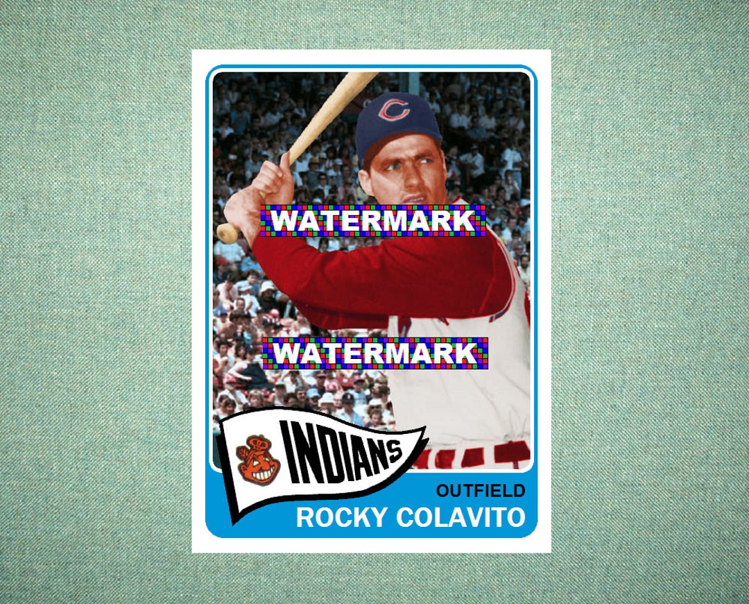 Rocky Colavito Cleveland Indians ORIGINAL card That -  Israel