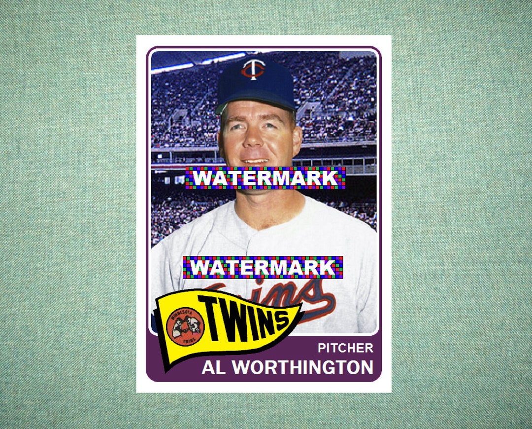 Al Worthington Minnesota Twins Custom Baseball Card 1965 Etsy España