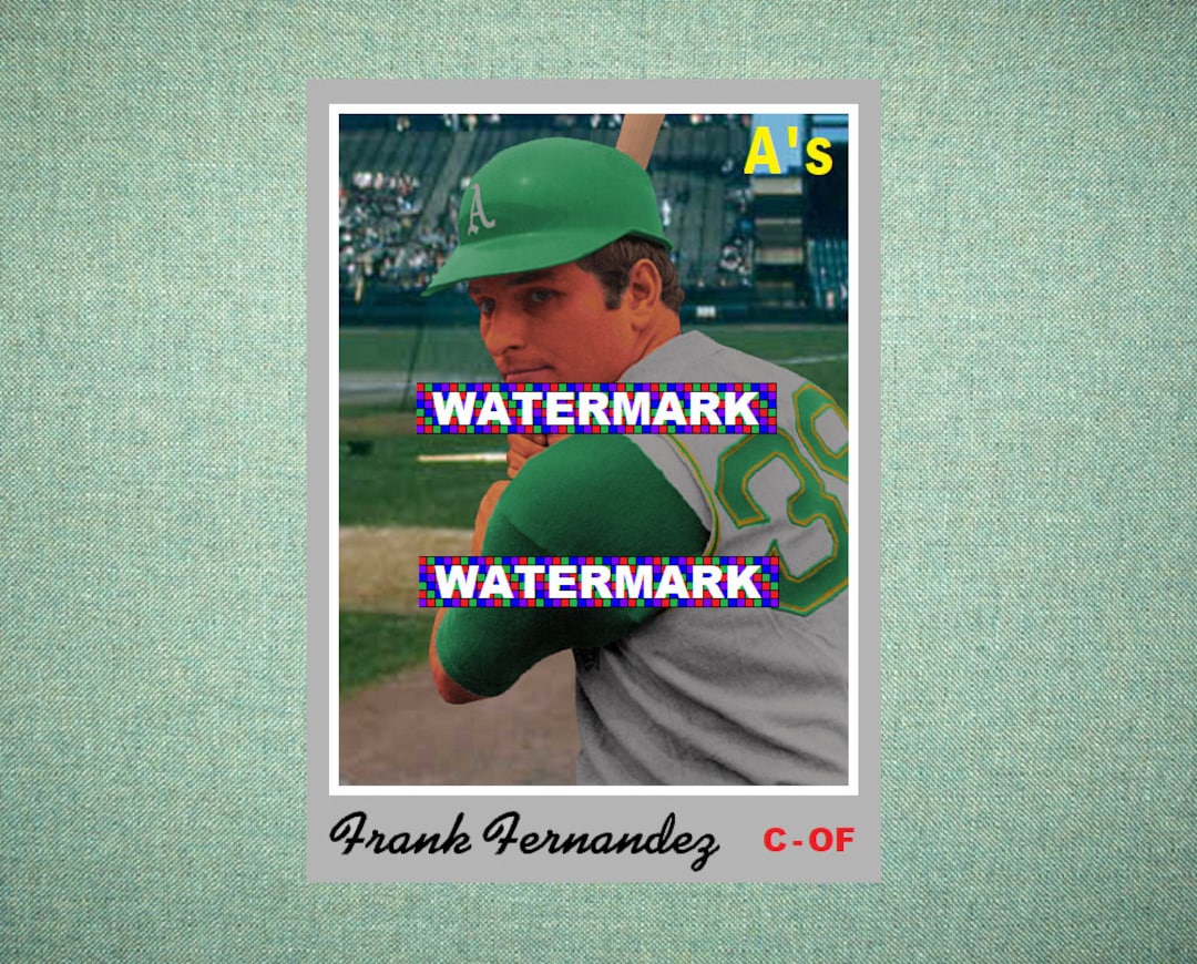 Frank Fernandez Oakland Athletics A's Custom Baseball Card 