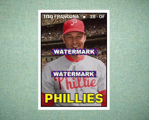 Tito Francona Philadelphia Phillies Custom Baseball Card 1967 