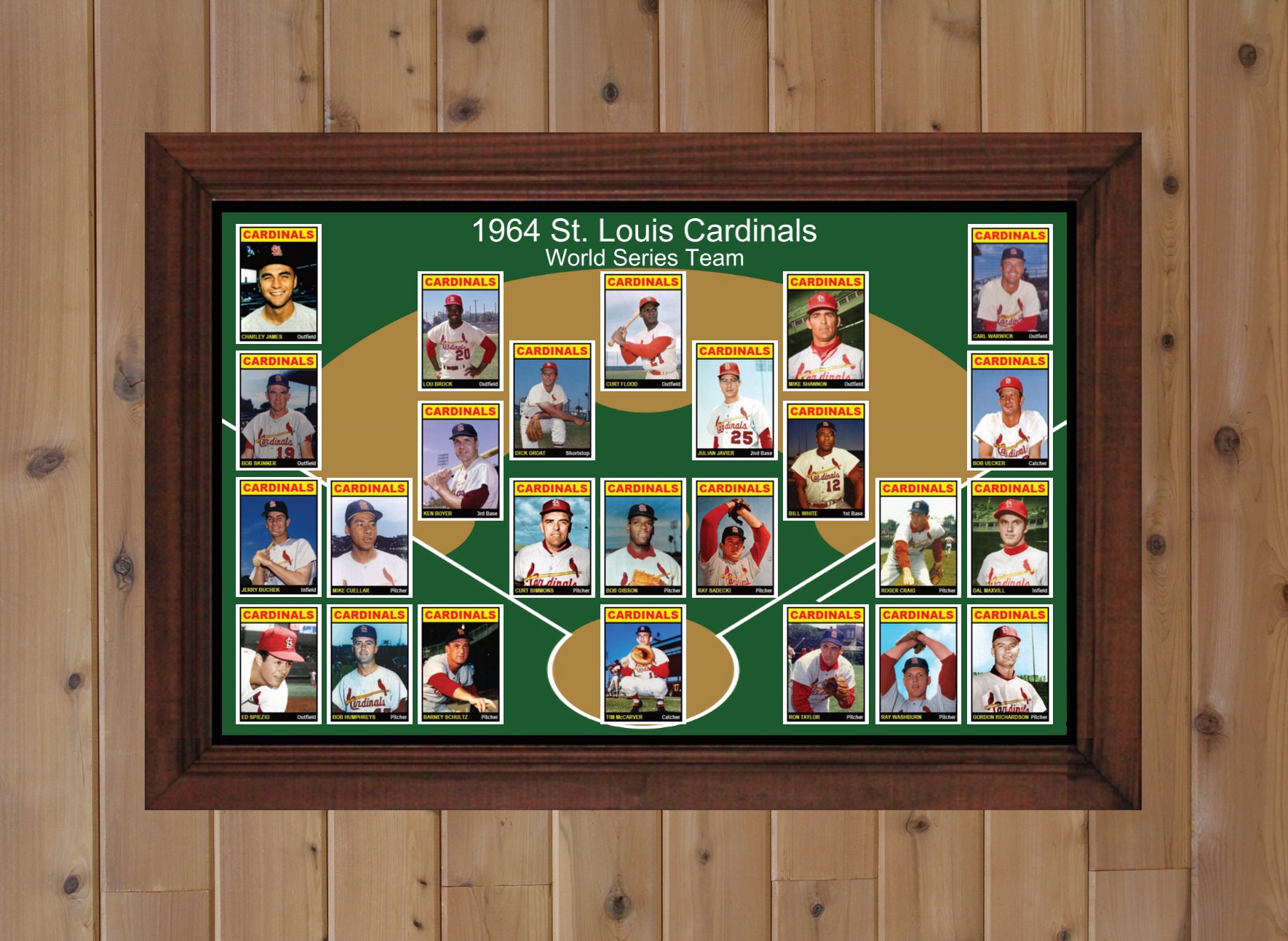 Stunning 1964 St. Louis Cardinals World Series Champs Team Signed