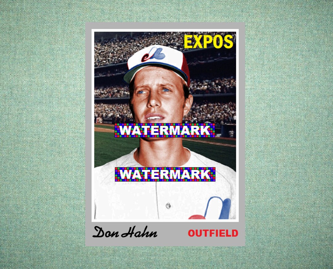 Don Hahn Montreal Expos Custom Baseball Card 1970 Style Etsy